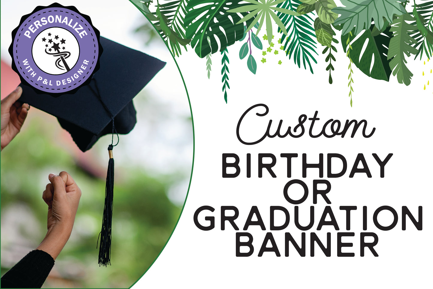 Custom Banner, 2x3 foot, customized for your special person